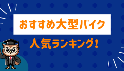 大型バイクのおすすめは？人気ランキングをまとめてみた 